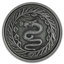 2020 Samoa 1 oz Antique Silver Serpent of Milan BU 2020 Samoa 1 oz Antique Silver Serpent of Milan BU